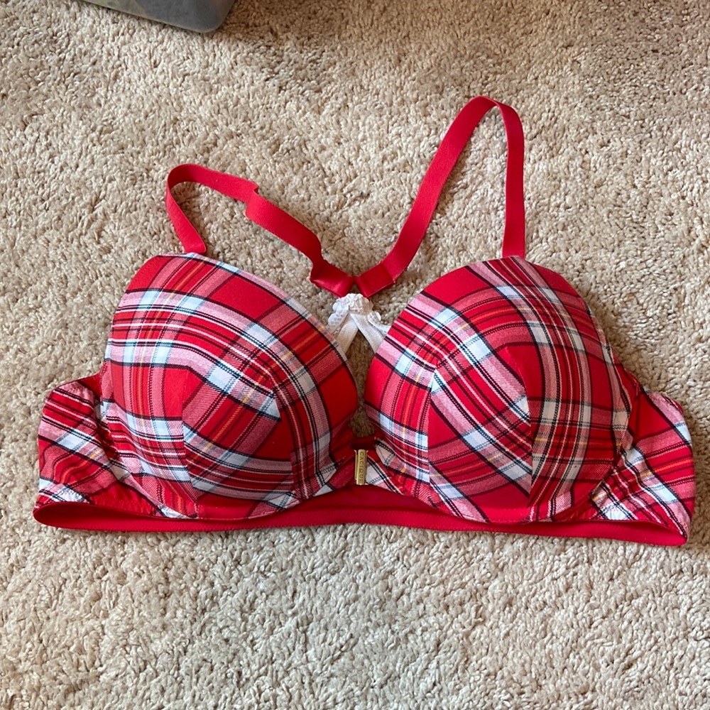 Plaid bra